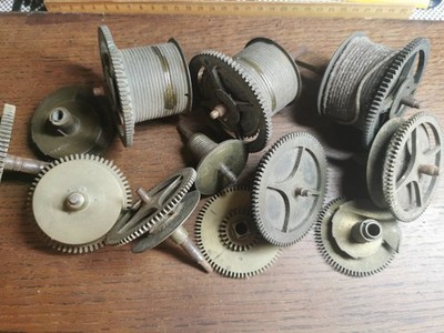 Fusee Uhrenfass, groß, Messing, antike Uhrenteile #R738