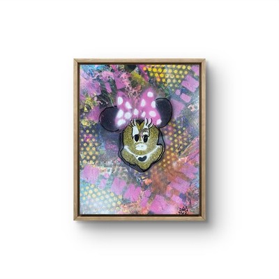 MER  ORIGINAL GRAFFITI  STREET POP NEO EXPRESSIONIST  MINNIE2  PAPER ART 11X14