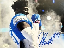 Kerby Joseph Signed 8x10 Detroit Lions Smoke Photo JSA Certified 