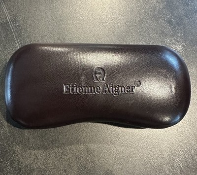 Vintage Etienne Aigner Classic Burgundy Eyeglass Sunglass Case