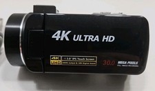 Video Camera 4K Ultra HD Camcorder 30 MP 3.0" IPS Touch Screen with Charger