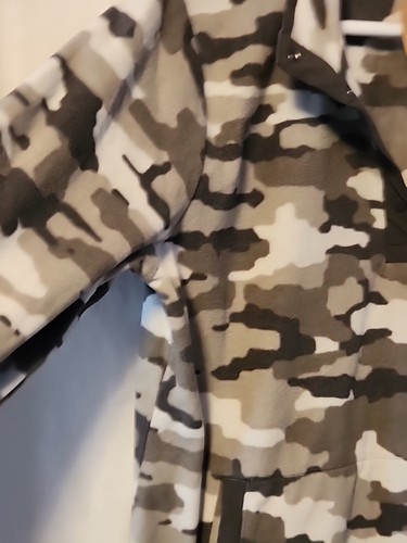 Womens Large Fleece Pullover Gray Camo Duluth Trading Co - Picture 6 of 8