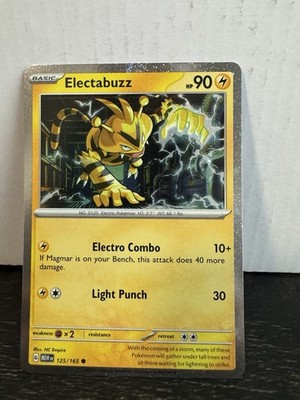 Electabuzz  (Cosmos Holo) 125/165 Miscellaneous Cards & Products Holo Swirl (NM)
