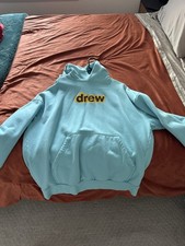 Drew House Unisex Hoodie Cyan Light Blue Size Medium Brand New Without Tags