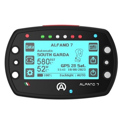 Alfano 7 2T GPS Karting Lap Timer & Datenlogger (Option 1), 2 Temperatureingänge
