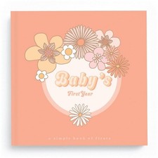 Flower Child Baby Memory Book First 5 Years Journal Photo Album, Gender-N...