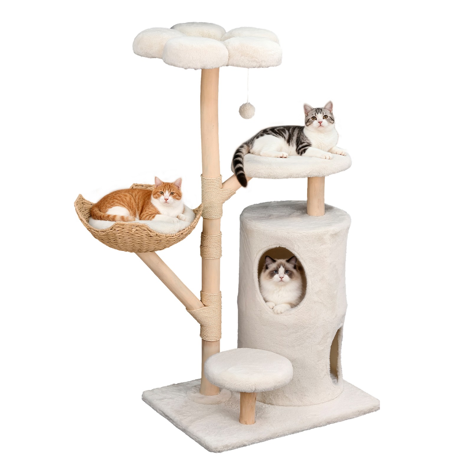 Heavy Cat Tree Tower Scratching Post Scratcher Cats Condo House Bed Furniture