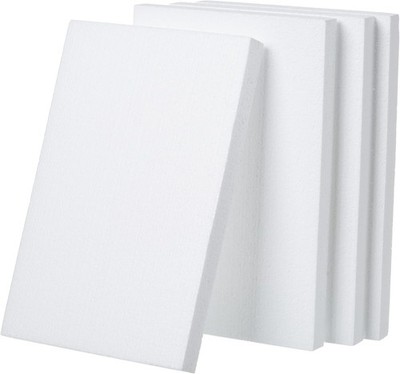 12X8X1 Inch Craft Foam Blocks 4 Pack Polystyrene Foam Sheet Rectangle Foam Block