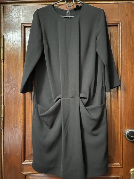 Women COS Dress Black Polyester 34 / XS / 42 #6Q1A