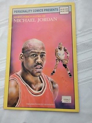 Michael Jordan Personality Comics Presents Sports Biography Plus Rookie Card 