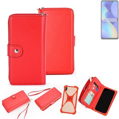 2in1 Hülle Portemonnee für Tecno Spark 10 Pro Schutzhülle Case Handyhülle ro