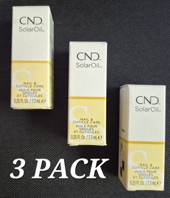 CND SolarOil Cuticle Oil 0.25 Fl Oz Pack of 3 - Natural Blend.