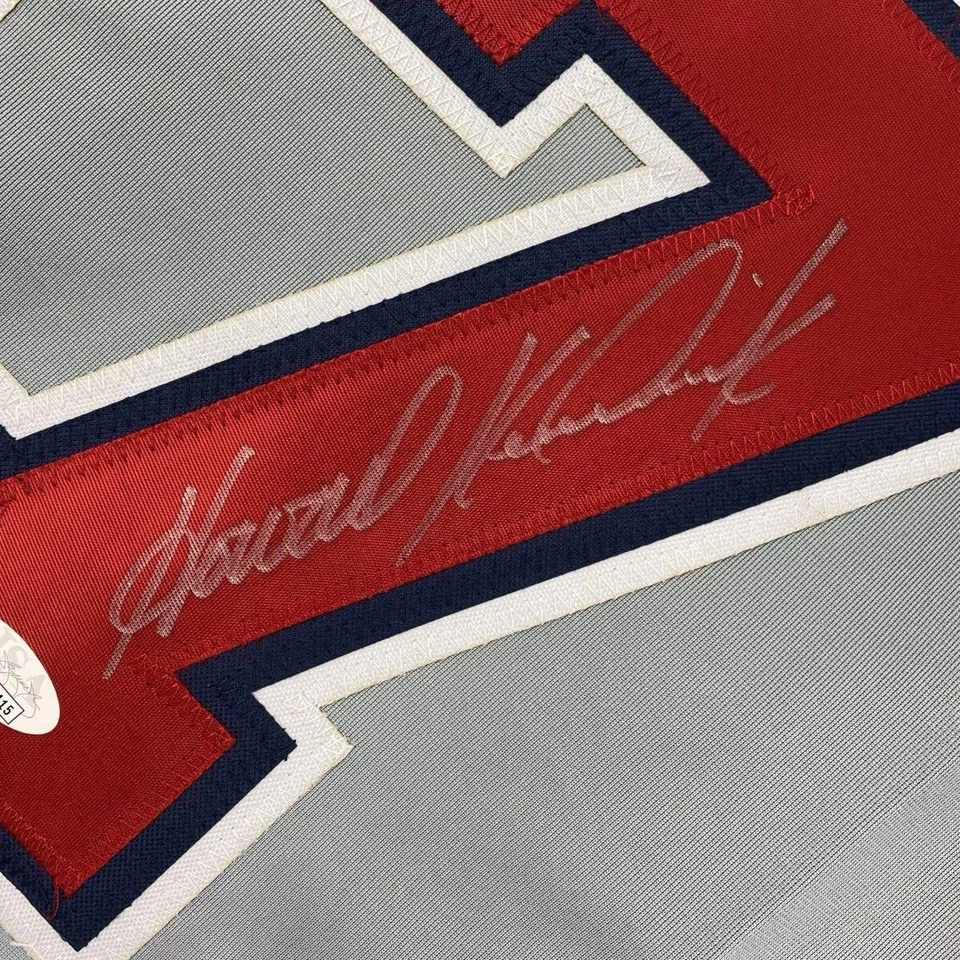 Autographed/Signed HOWIE KENDRICK Washington Grey Baseball Jersey JSA COA Auto - Image 3 of 4