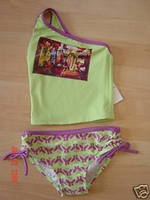 DISNEY STORE GIRLS TINKERBELL 2 PIECE SWIMSUIT SIZE 5