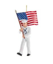 U.S. Navy  Sailor Ornament NA2191  w