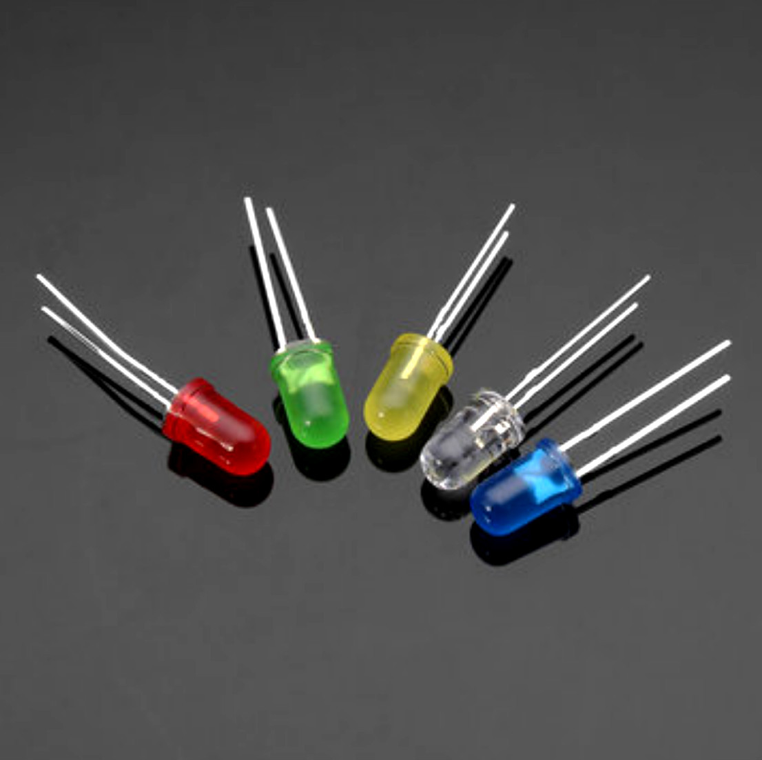 Led Dioden LED Dioden 2V 3V 3,2V F5 5MM Ultra Bright Diode Weiß Rot Blau Grün Gelb ...