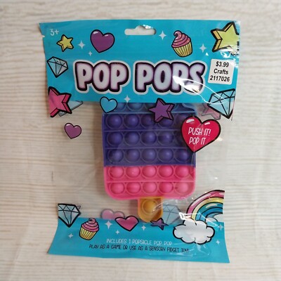New! Popsicle Game Push It Pop Bubble Fidget Squeeze Autism Sensory Silicone Toy