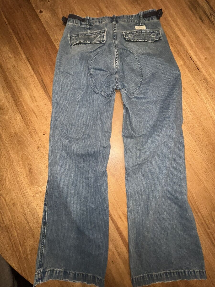 Vintage 2000s Gap Y2K Denim Jeans 28x30 Detailed Knee Back Vintage 2000s Gap Y2K Denim Jeans 28x30 Detailed Knee Back