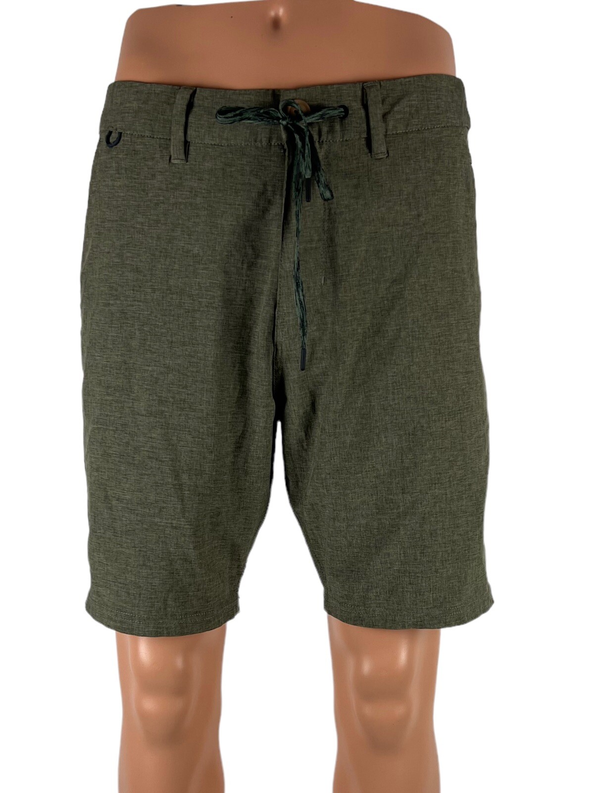 Roark Revival Mens 32 Shorts 19" Explorer Hybrid Gree… Gem