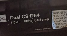 VINTAGE TURNTABLE DUAL CS 1264 PARTS:SHELL,GEAR,LEVERS,SWITCH,HOLDER AND MORE