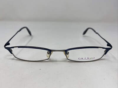 AIKO EYEWEAR A003 Col.007 50-17-135 Blue/Gunmetal Full Rim Eyeglasses Frame KQ78