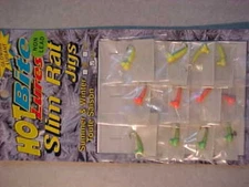 12 NEW  hot bite SLIM RATS JIGS fishing SIZE 12  ICE HT finkee for rod reel line