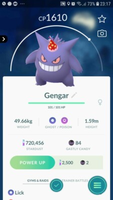 Pokémon Gengar ( Party Hat ) GO
