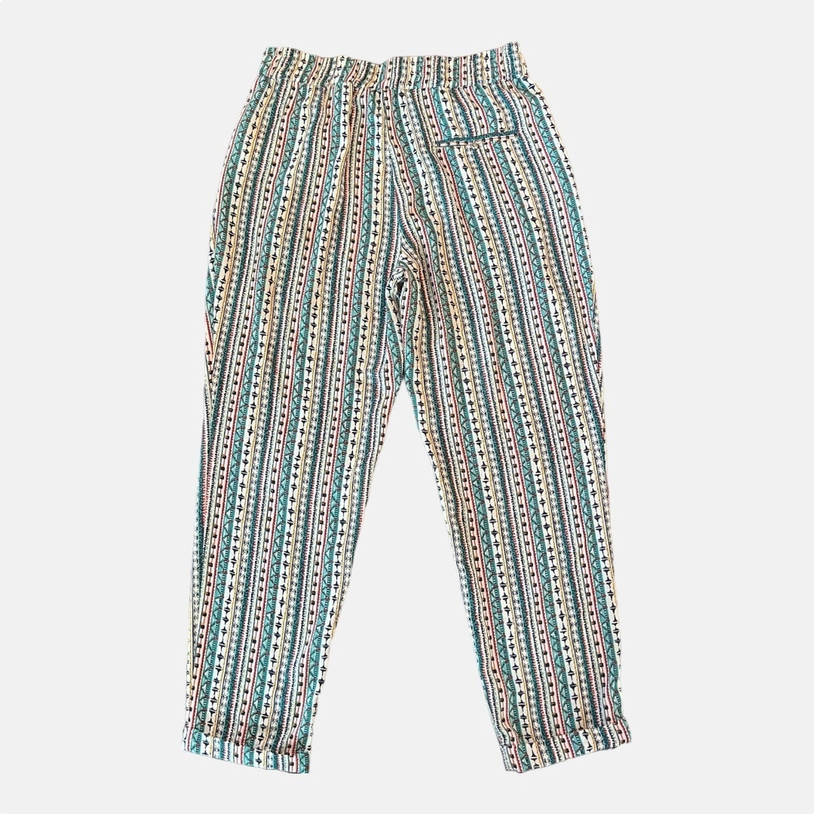 ZARA BASIC Pants Womens Large Multicolored High W… - image 3