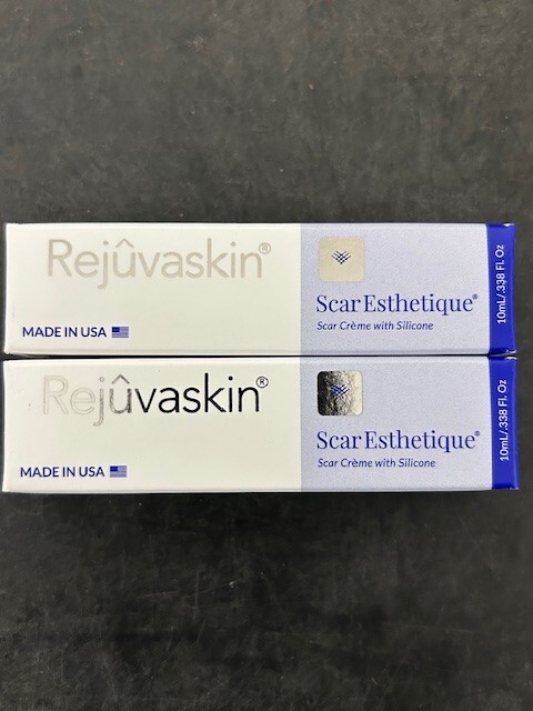 Scarheal Rejuvaskin Scar Esthetique Scar Crème with Silicone 0.338 Oz - LOT OF 2