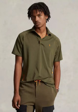 Polo Ralph Lauren Men Custom Slim Fit Performance Polo Shirt Green Size S