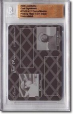Matt GARZA * Cameron MAYBIN * Rookie Printing Press Plate BGS 1/1