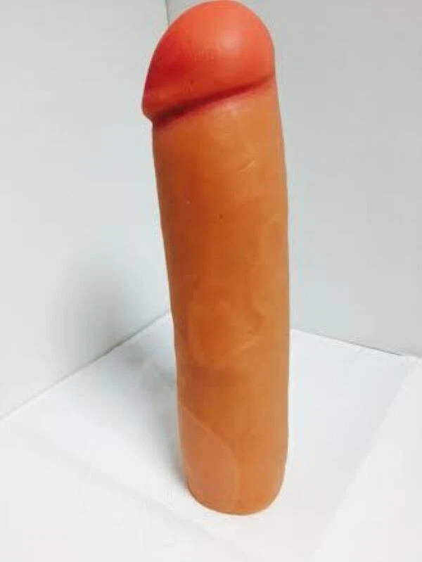 Cyberskin Hollow Penis Extension. Adds 1.75" to Length and 0.3" to Girth. - Image 4 of 4