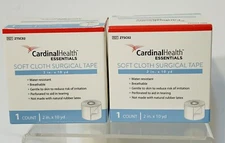 2 X Cardinal Health Essentials Paper Surgical Tape 2 in x 10yds - 2 Boxes