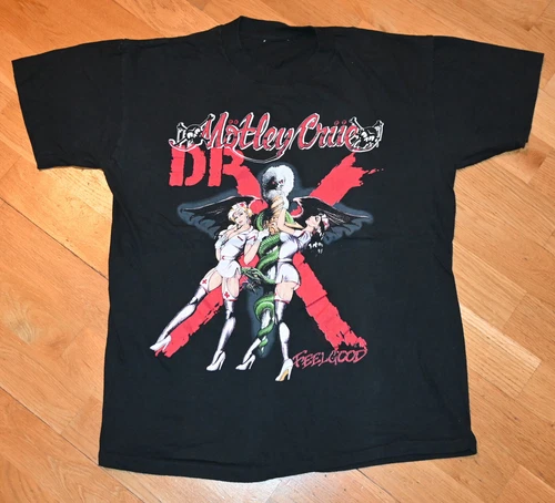 MOTLEY CRUE rock concert tour tee t-shirt M/L 8 1980s vintage concert t-shirt, vintage, single stitch, B+ condition