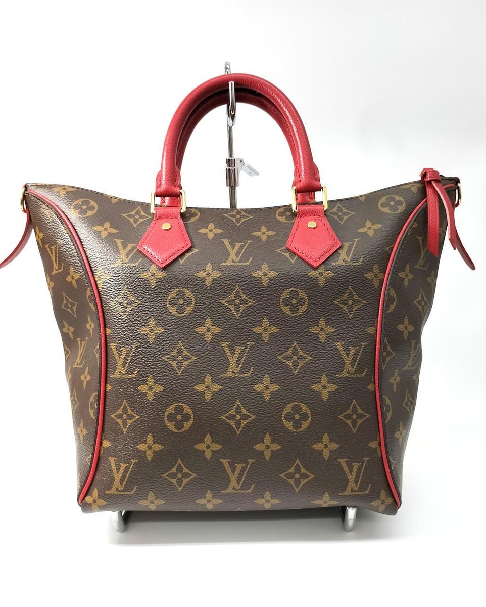 LOUIS VUITTON M44027 Monogram Tournel PM Hand Bag Red Ex++ | eBay 