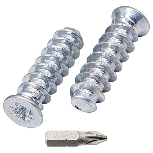 SKIR'CO (50 pz) Viti Euro Zincate 6,0 x 20 mm, Viti per Guide per (N5b)
