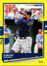 CARLOS SANTANA 2020 DONRUSS SP YELLOW VARIATION #186   (BLOWOUT)