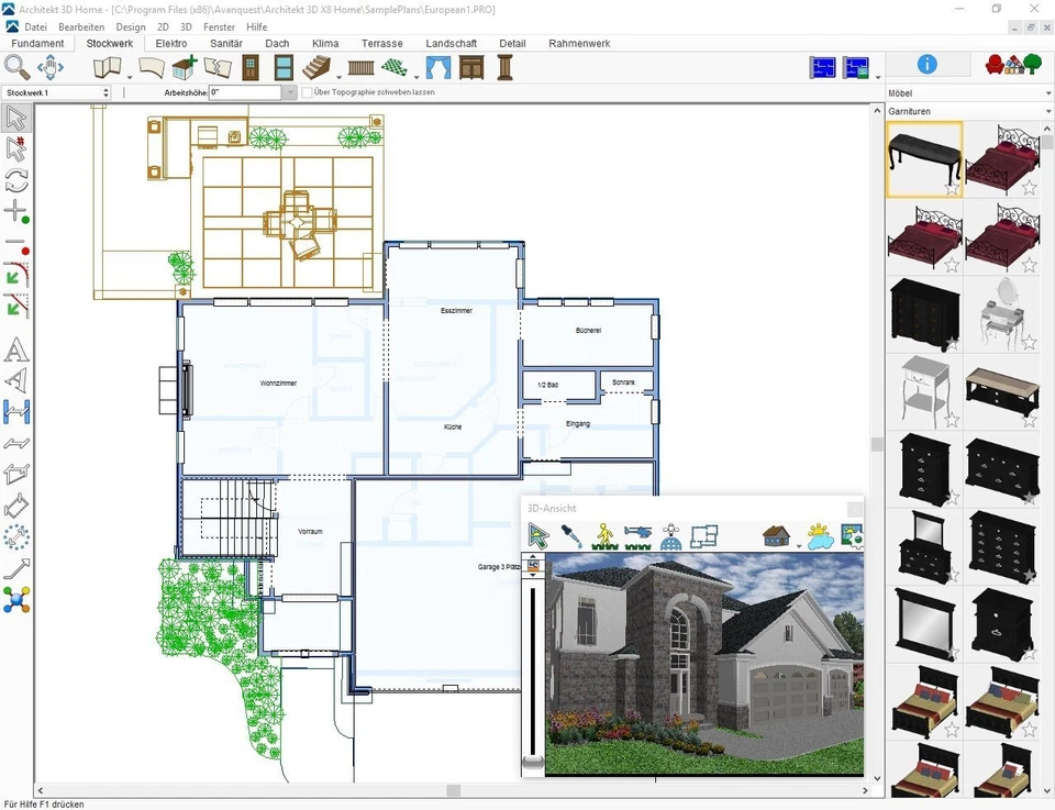 Avanquest Architekt 3D X8 Home Planungssoftware Eigenheim - Bild 4 von 4