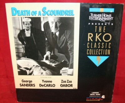 Laserdisc T * Death of a Scoundrel * George Sanders Yvonne De Carlo Zsa Zsa Gabo