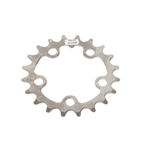 Mirror finish aarn silver chainring 47t pist tracro MASH thick
