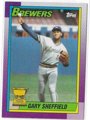 1990 Topps Gary Sheffield ROOKIE RC Milwaukee Brewers Baseball