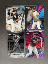 Yoan Moncada 4-card lot '20 Topps Chrome Pink Refractor+mixed base PWE!