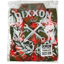 DIXXON Flannel "Trailblazer" Men's LARGE Plaid Snap Button Hunting Shirt