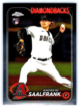2024 Topps Chrome Baseball - Andrew Saalfrank - Arizona Diamondbacks - RC - #178