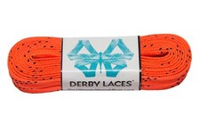 Orange Derby Laces Waxed Roller Derby Skate Lace in 60, 72, 84, 96, or 108 In...