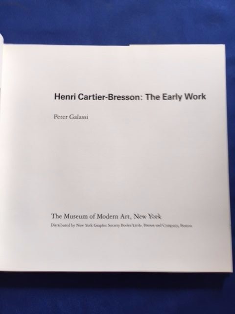 HENRI CARTIER-BRESSON: THE EARLY WORK - FIRST AMERICAN EDITION | eBay