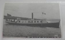 Steamship Steamer WOBURN real photo postcard RPPC
