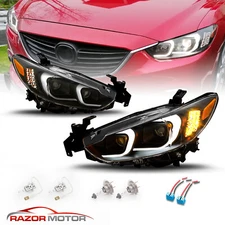 2014- 2017 Fit Mazda 6/2013-2016 Atenza LED Bar Projector Headlights Pair