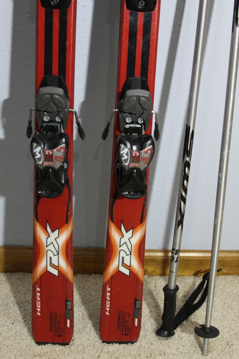 Fischer skis Marker M 45 140 cm heat RX A 273 with Swiss Fischer skis Marker M 45 140 cm heat RX A 273 with Swiss