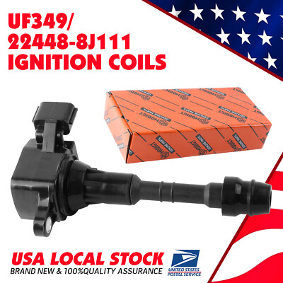 Direct Fit For Nissan Altima 3.5L V6 Engine Ignition Coil UF349 22448-8J111 1PCS